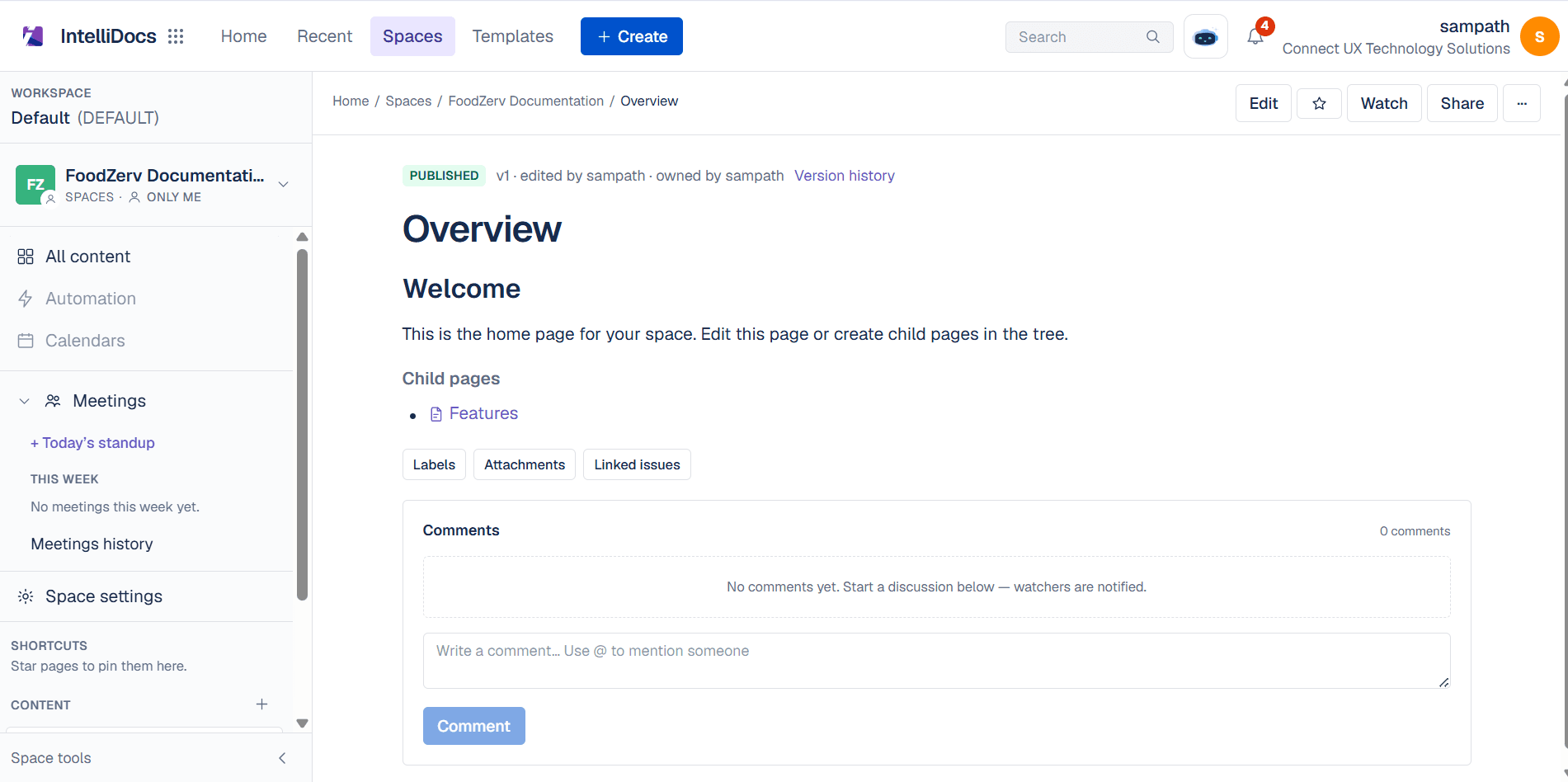 IntelliDocs product screenshot